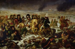 Napoleon op het slagveld van Eylau, 9 februari 1807